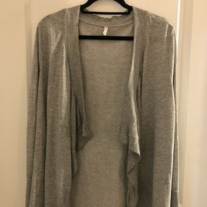 Gray cardigan. Medium length size medium